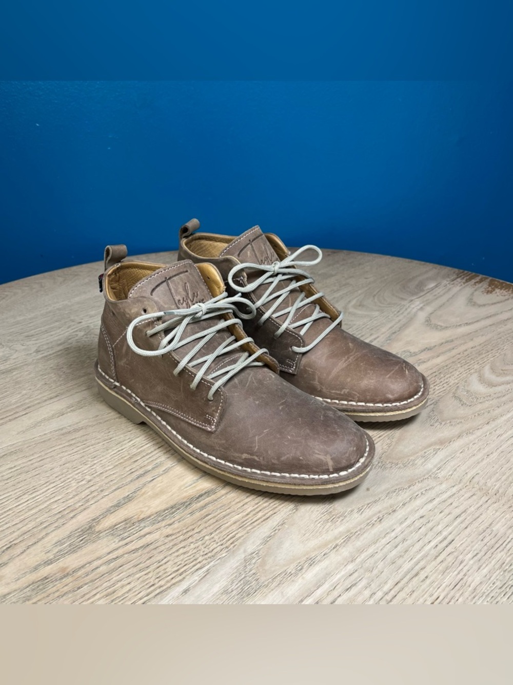 Veldakoen Tayla Jane Women’s Leather Chukka Desert Boots Size 6 Brown